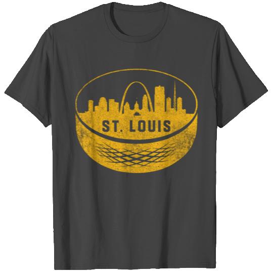 Vintage St Louis Missouri Cityscape Hockey Retro T Shirts