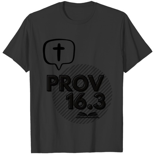 Verset biblique Proverbes 16:3 - Chrétien/Bible T-shirt