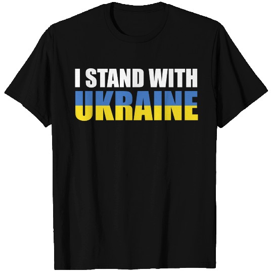 I Stand With Ukraine cropped T Shirts