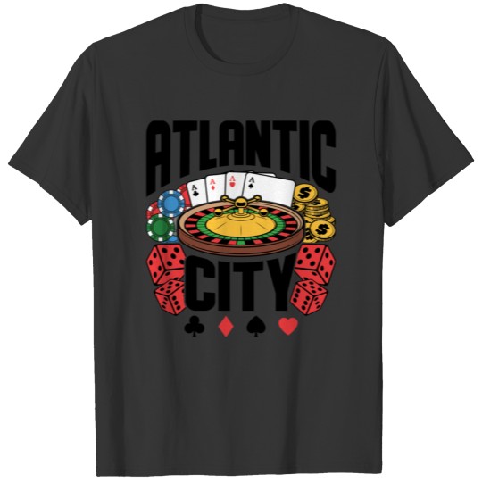 Atlantic City New Jersey Gambling T-shirt