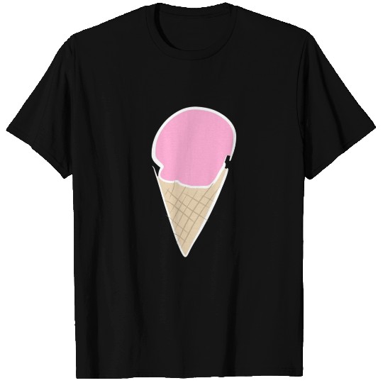 Strawberry Ice Cream Icon T Shirts