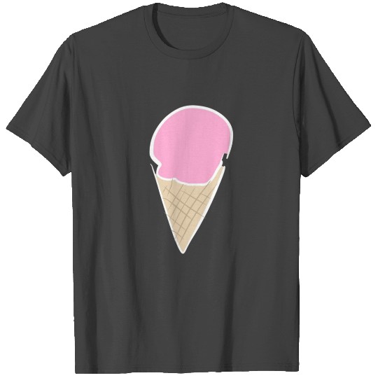 Strawberry Ice Cream Icon T Shirts