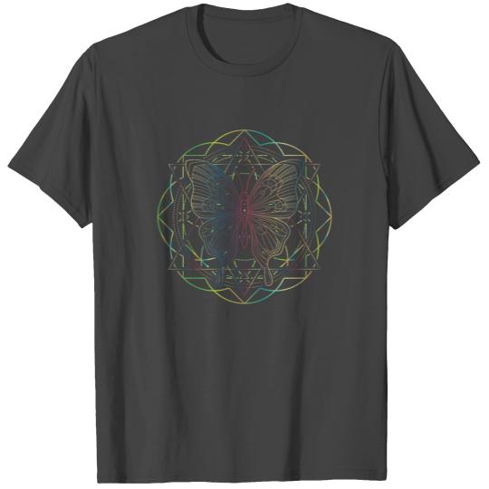 Sacred Geometry Dragonfly Mandala Namaste T Shirts