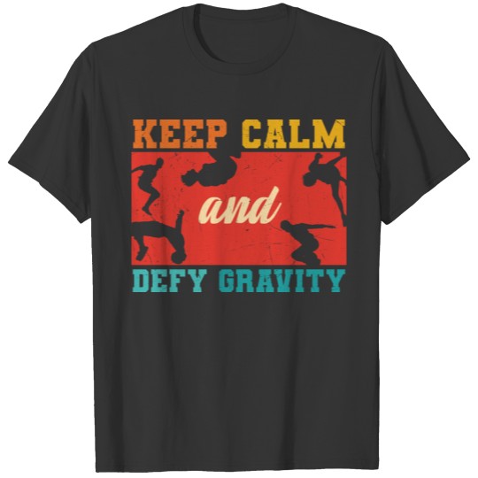Parkour keep calm and defy Gravity T-shirt