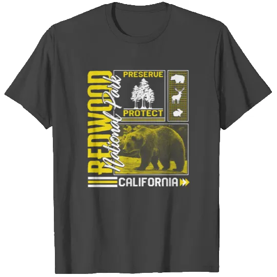 Redwood National Park T Shirts, Preserve And Protect