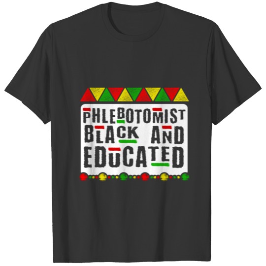 Phlebotomist Studies Black Phlebotomy Technician T-shirt