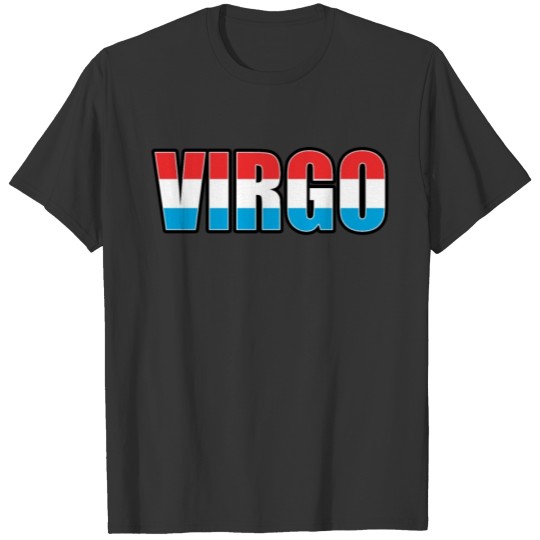 Virgo Luxembourgish Horoscope Heritage DNA Flag T-shirt