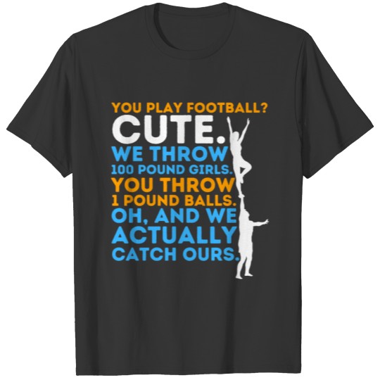 Football Cute Cheerleader Cheerleading Cheer T-shirt
