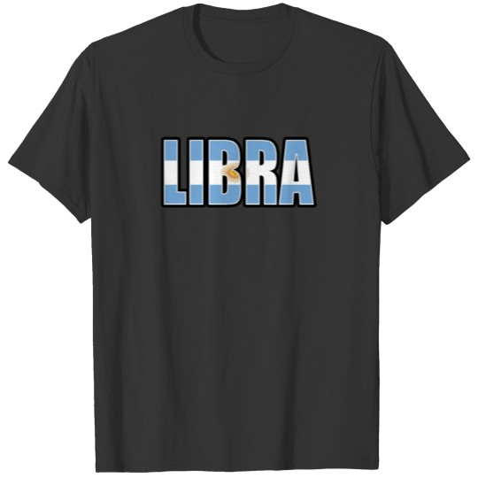 Libra Argentinian Horoscope Heritage DNA Flag T-shirt