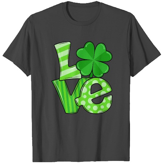St Patricks Day Love Green Shamrock Lucky Women T Shirts