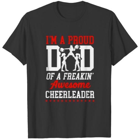 Cheer Cheerleading Dad Father I'M T-shirt
