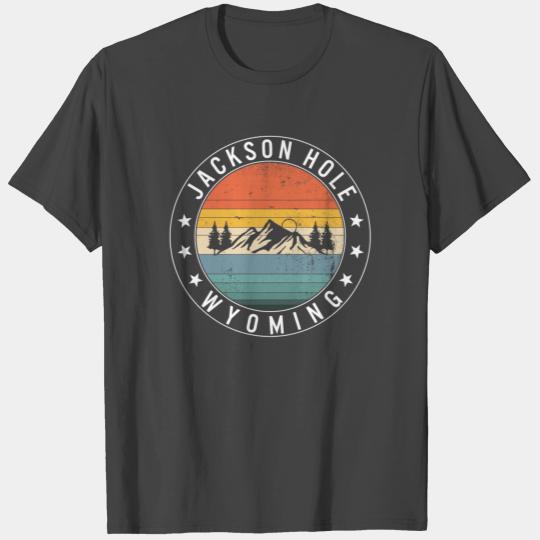Jackson Hole National Park T Shirts, Wyoming Retro