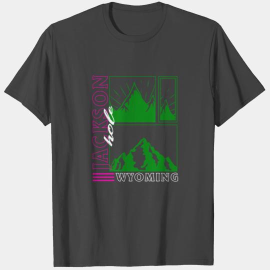 Jackson Hole National Park T Shirts, Wyoming Retro