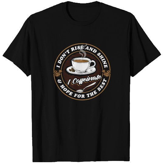Coffee Caffeine Café Espresso Cappuccino T Shirts