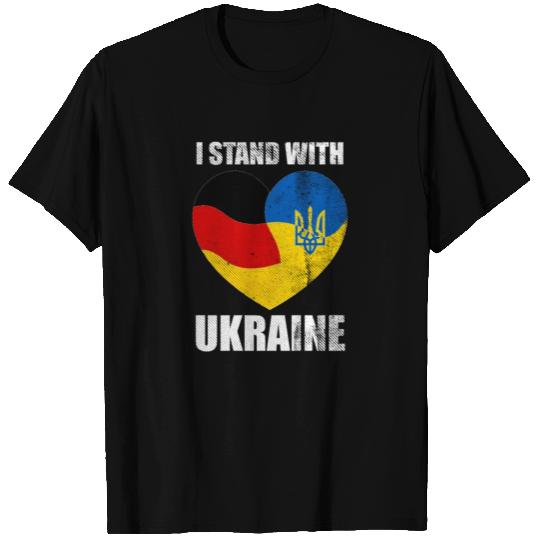 Support Ukraine Flag T Shirts, I Stand With Ukraine