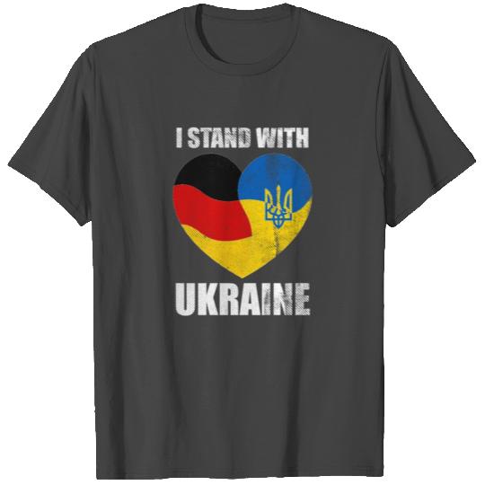 Support Ukraine Flag T Shirts, I Stand With Ukraine
