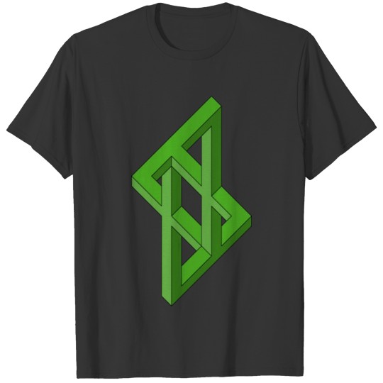 Squared Illusion 010 Green T-shirt