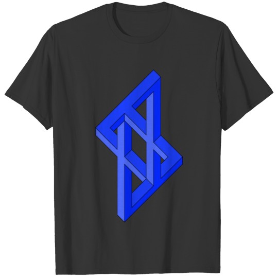 Squared Illusion 010 Blue T-shirt