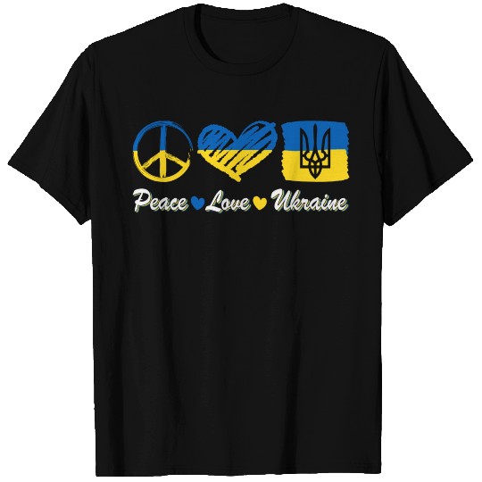 Peace Love Ukraine T Shirts