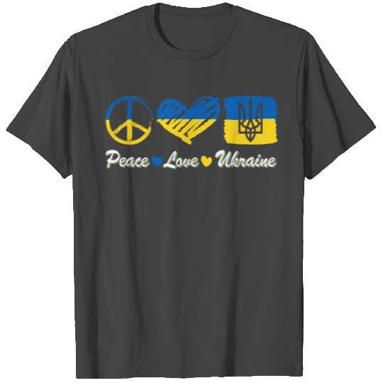 Peace Love Ukraine T Shirts