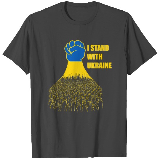 I Stand With Ukraine Support UKRAINE T Shirts