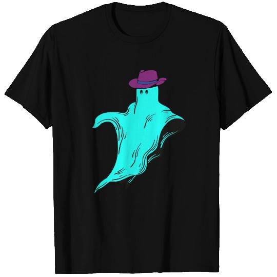 cool aqua floating ghost Wild West Classic T Shirts