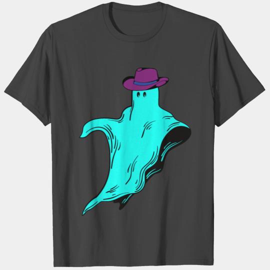 cool aqua floating ghost Wild West Classic T Shirts
