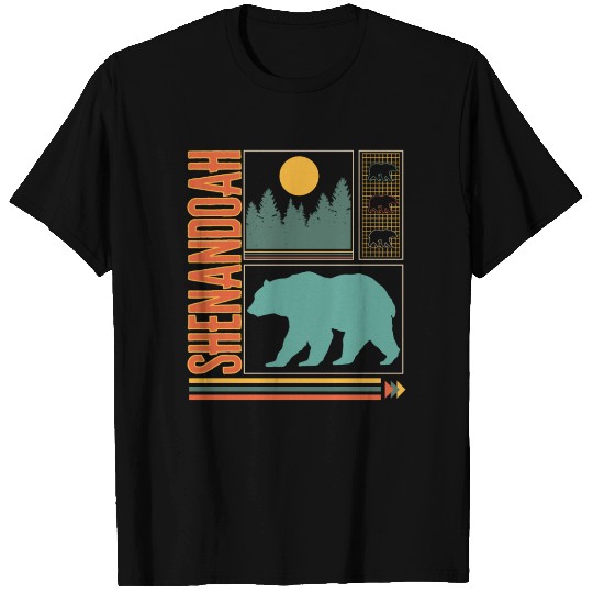 Shenandoah National Park T Shirts, Retro Bear
