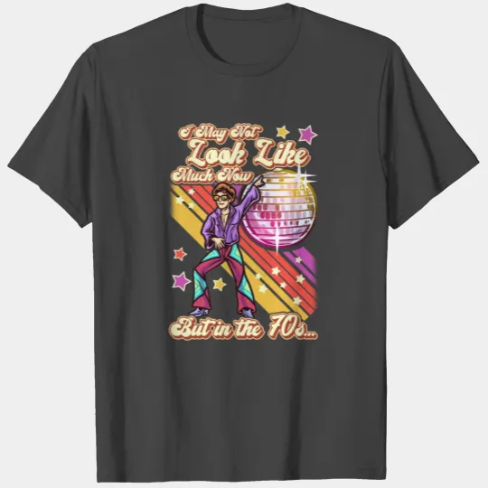 Funny 70s Disco T Shirts Men, 1970s Disco T Shirts, Disc