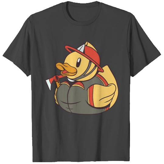 Rubber Ducky Fireman T Shirts - Firefighter Duck Toy