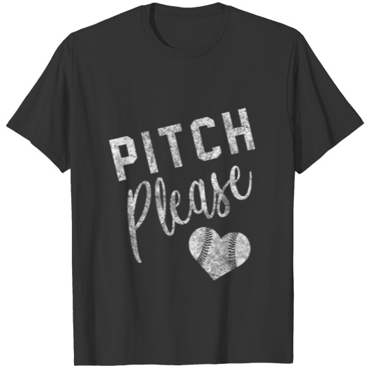 Pitch Please Baseball Softball Mom Matching Team T-shirt