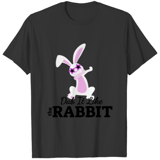 Easter Rabbit Kids Toddler Dabbing Bunny T-shirt