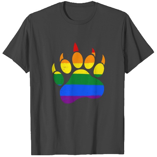 Gay Bear Paw Pride For LGBT Pride Polar Cubs T Shirts
