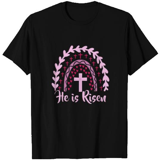 He is Risen Christian Easter Resurrection day T Shirts
