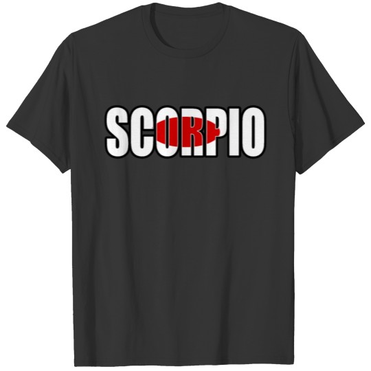 Scorpio Japanese Horoscope Heritage DNA Flag T-shirt