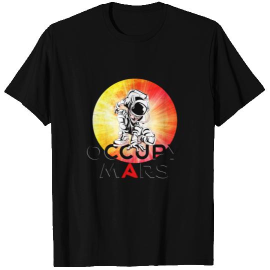 Occupy Mars Astronomy Space Explorer Mars (bright) T Shirts
