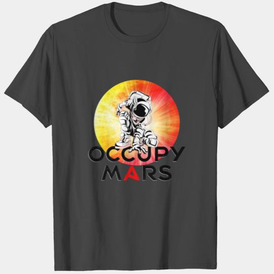 Occupy Mars Astronomy Space Explorer Mars (bright) T Shirts