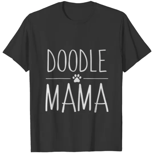 Womens Doodle Mama Graphic T Shirts Dog Mom S For Women