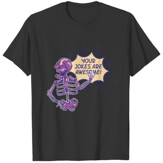 laughing skeleton T-shirt