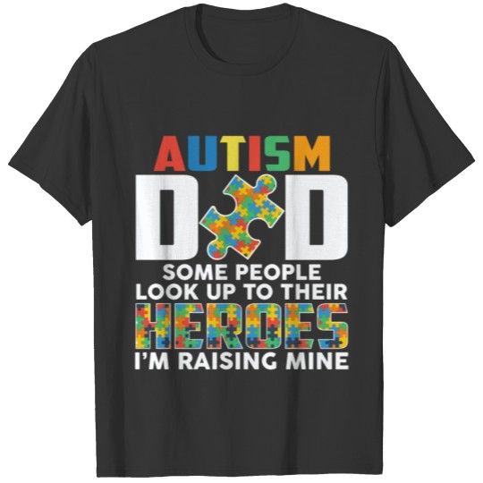 Proud Autism Dad Hero Father's Day T-shirt