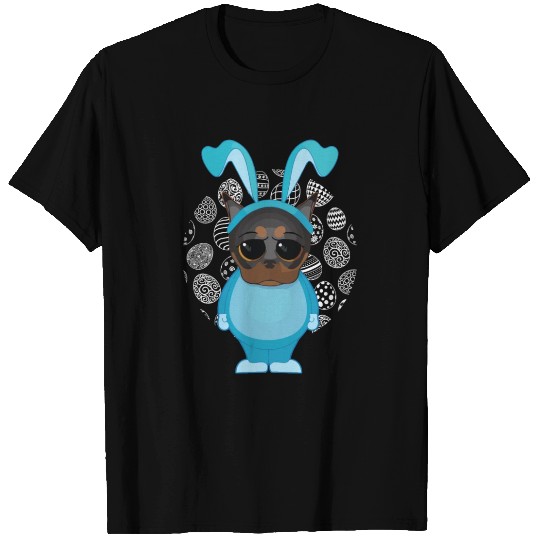 Easter Dog For Boys and Men Teachers Easter Eggs T Shirts