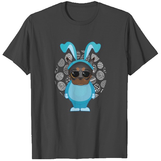 Easter Dog For Boys and Men Teachers Easter Eggs T Shirts