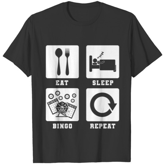 EatSleep Bingo Repeat Funny T-shirt