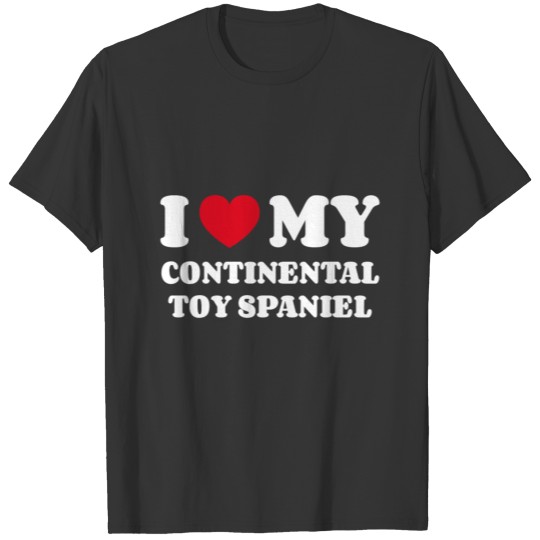 I Love My Continental Toy Spaniel T-shirt