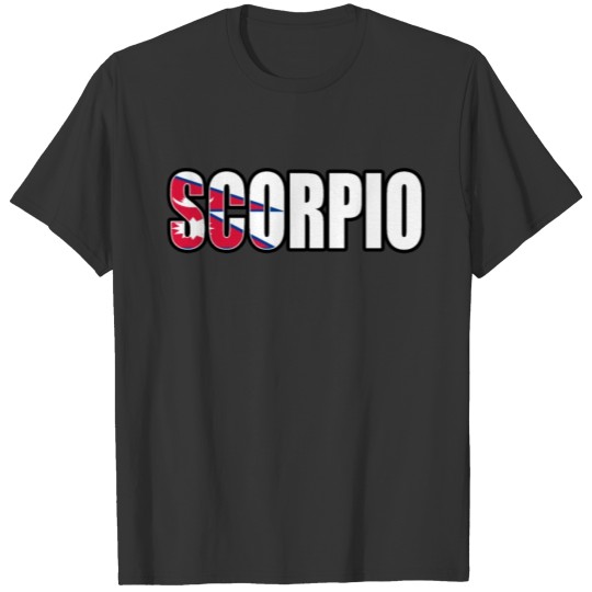 Scorpio Nepalese Horoscope Heritage DNA Flag T-shirt