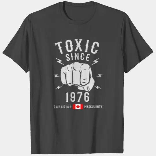 Toxic Masculinity Since 1976 Birthday for Men of T Shirts