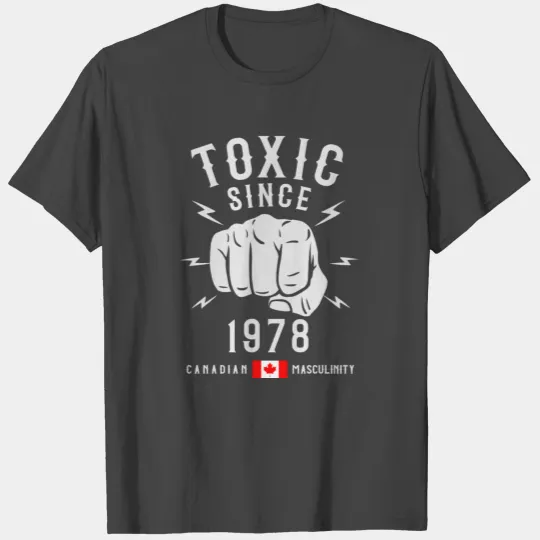 Toxic Masculinity Since 1978 Birthday for Men of T Shirts