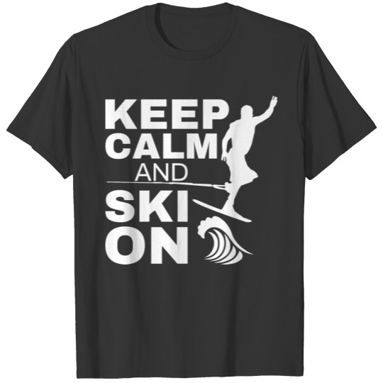 Keep Calm And Ski On - Vintage Water Skiing T-shirt
