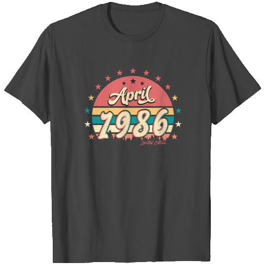 Born April 1986 Funny T Shirts