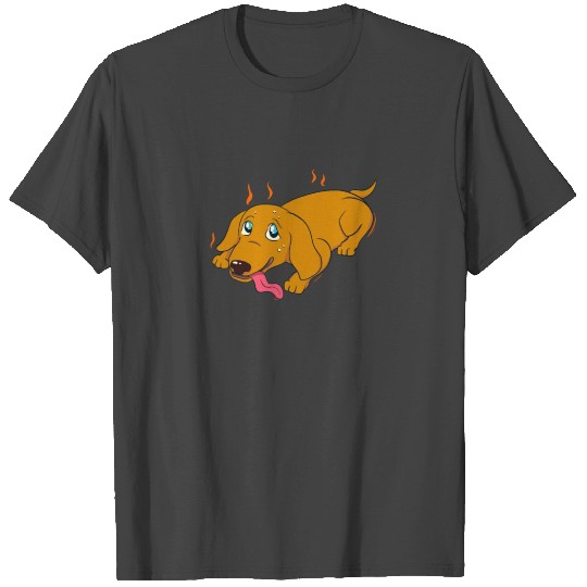 Hot Dog Funny Pet Heat Puppy Dog Lover T Shirts